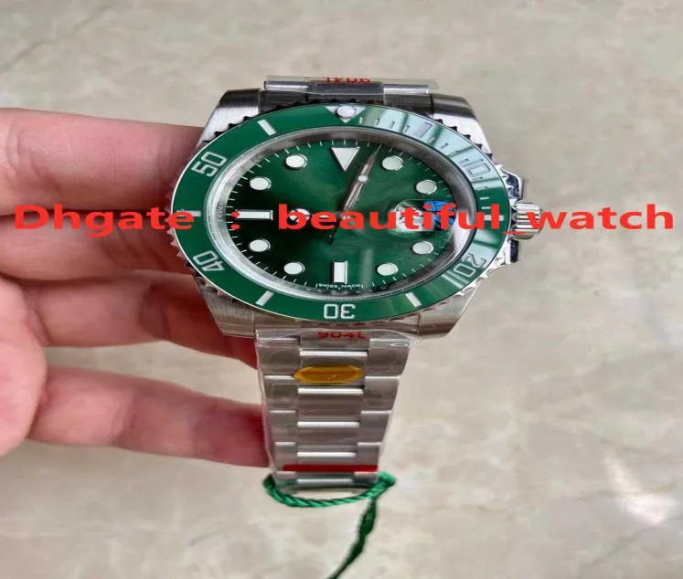 N Herenhorloges van topkwaliteit V12 Green Luxury Watch 3135 Super automatische mechanische beweging 904L Steel Case Watchband Sub Ultimate 6533445