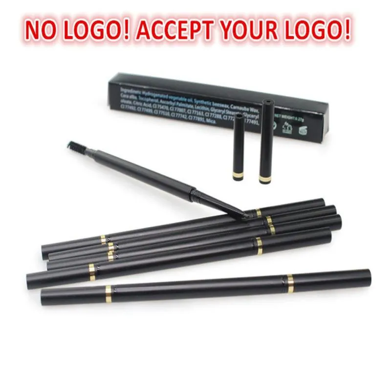 Nessuna matita per sopracciglia automatica di alta qualità da 6 colori Penna per sopracciglia impermeabili con pennello Accetta il tuo logo3084728