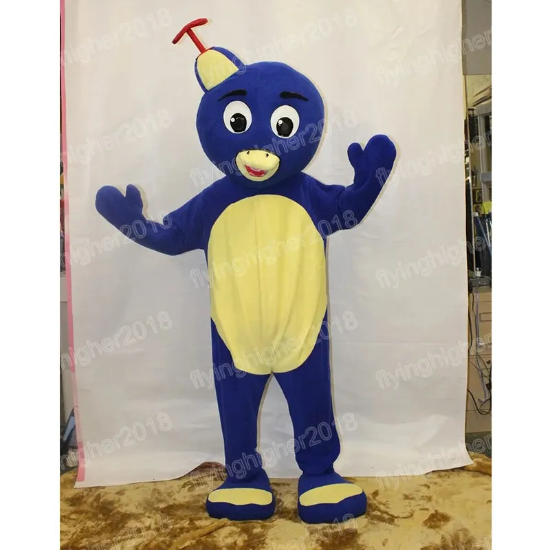 Halloween Blue Bird Mascot Costume Unisex Cartoon Anime theme character Carnival Men Women Dress Christmas Fancy Performance Party Dress