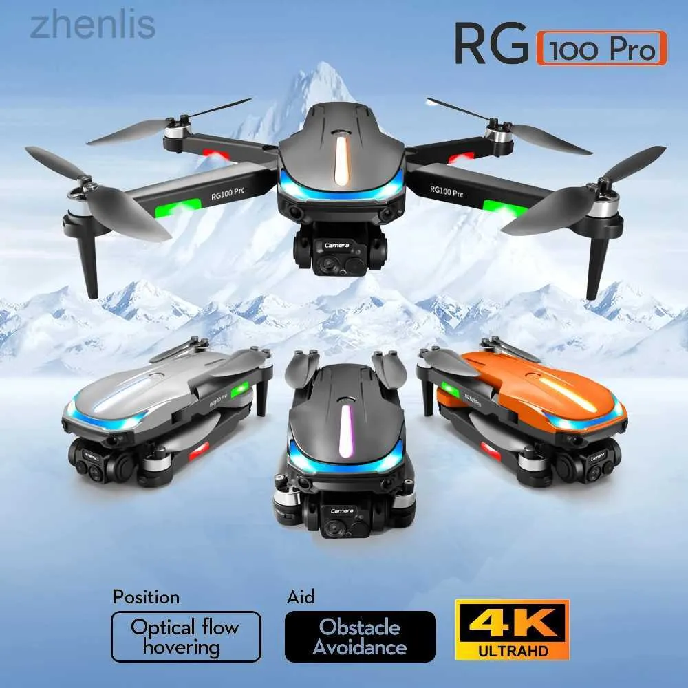 Drones RG100 Drone Photography 4K Professional Stable Stable télécommandé Aircraft est le plus vendu équipé de quatre caméras de drones Hélicoptères 4K D240509