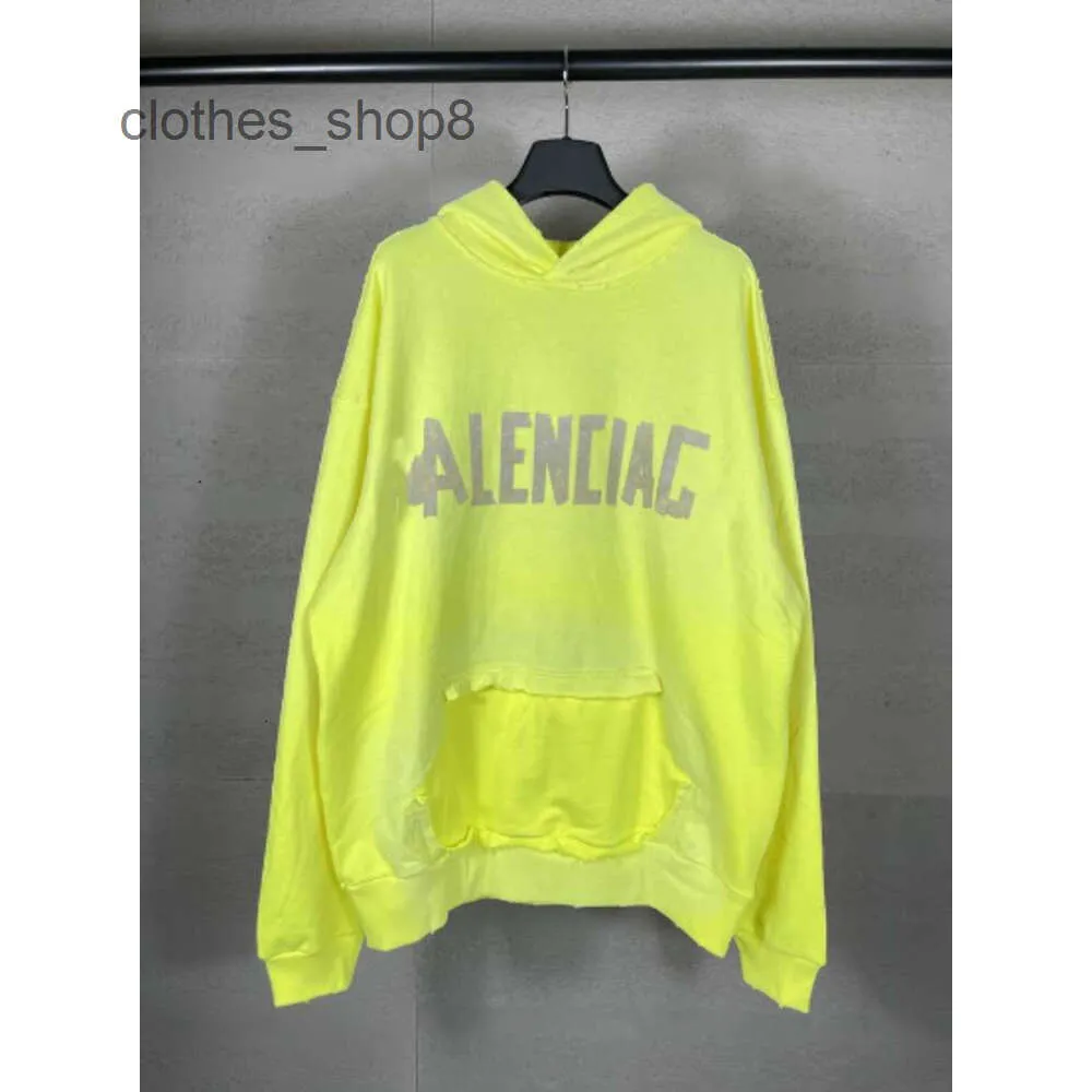 Men de chandails Fashion High Home Balencigs Designer Hoodies Hoodie Cola Version Mens Broidered Paris Classic Loose Cabille Fi i1li