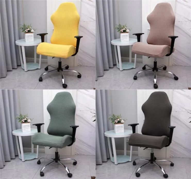 Chaise de compétition de jeu élastique couvre le bureau de ménage Cafée Internet rotation accoudoir