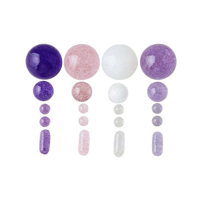 Us Color Glass Bubble Terp Slurper Ball Set 22 mm 12 mm 6 mm Insert à billes avec 6 * Pill de 15 mm pour les slurpers Quartz Banger Nails Water Bongs Dab Rigs