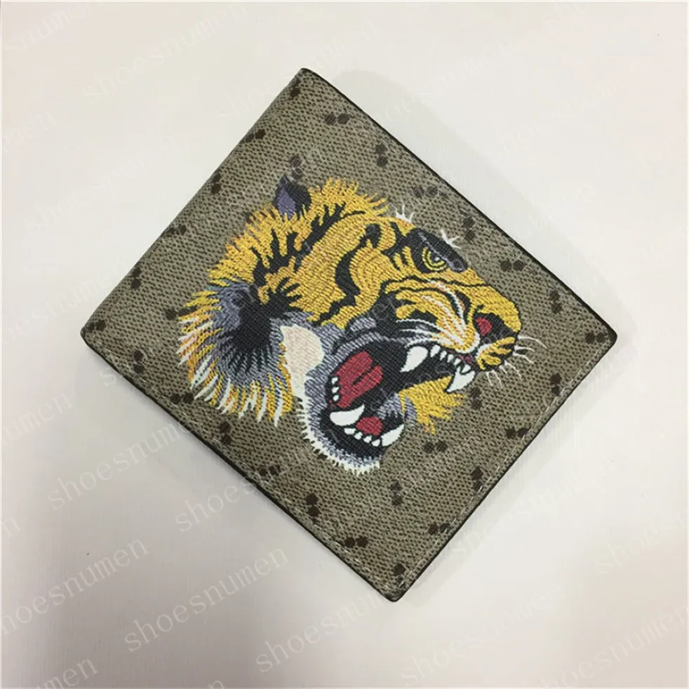 Wallets Sanke Wallet Purses Coin Tiger Short with white box Mens Fold Card Holder Womens Passport Holder Bee Folded Purse Photo Pouch # 245T
