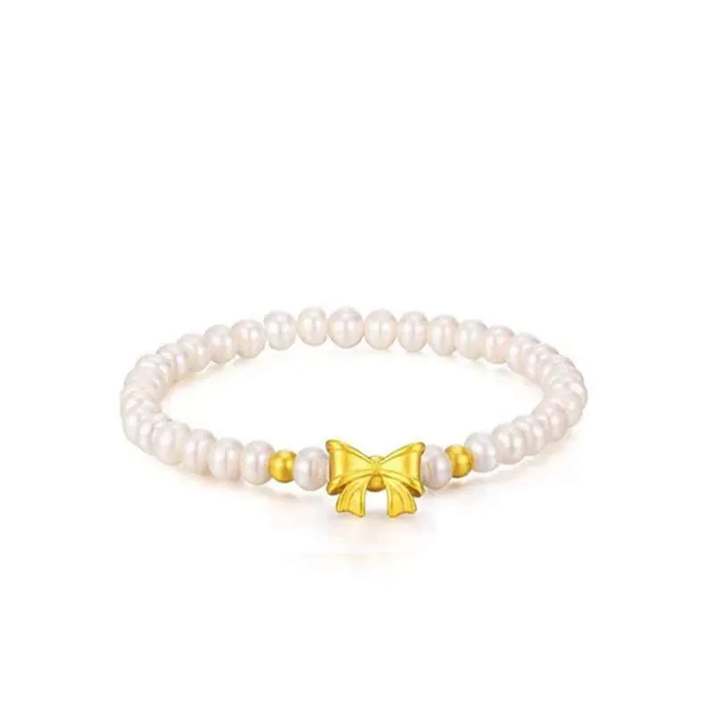 2024 spring new sargent pearl bracelet niche light luxury fairy wind pearl bracelet DIY personality bracelet