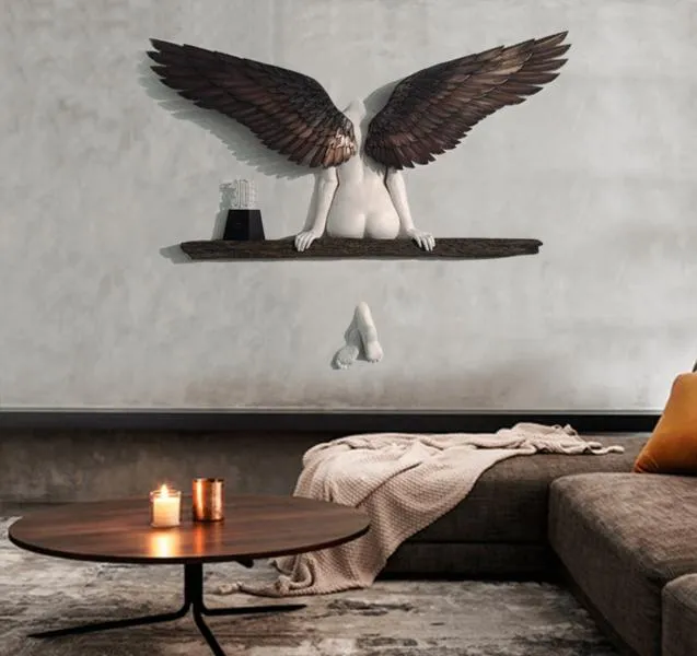 Quoticarus had een zustersquot Angel Art Sculpture Wall Decorations2803052