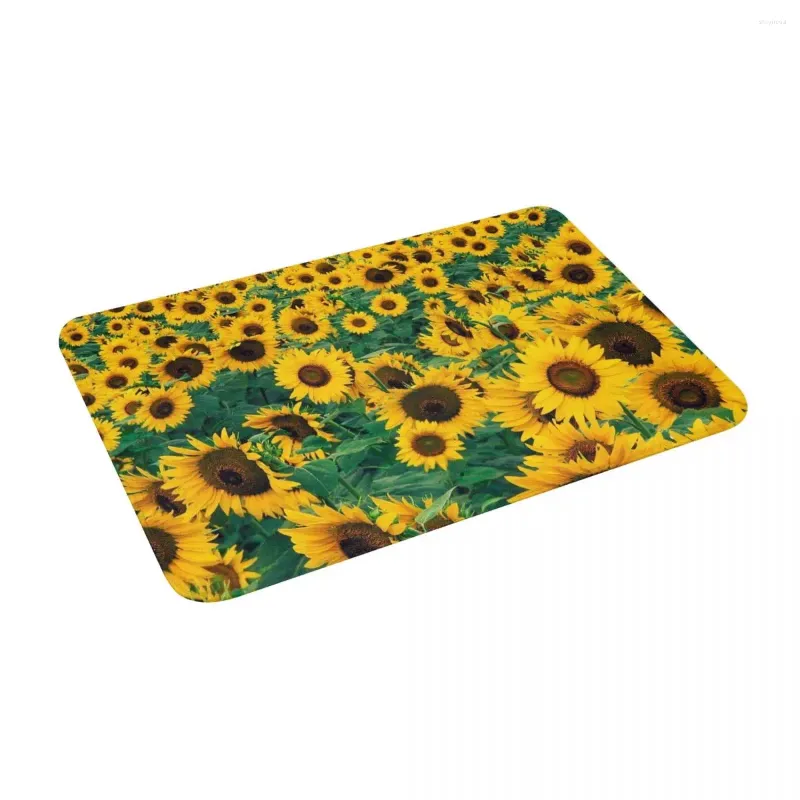 Carpets Sunflower 24 "x 16" Mat de bain en mousse à mémoire absorbante sans glissement pour décoration / cuisine / entrée / intérieur / extérieur / salon