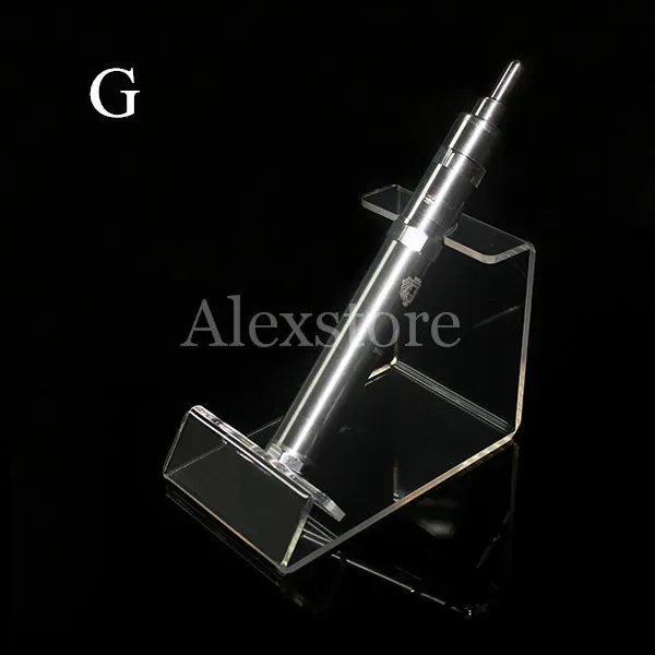 Acrylic e cig display clear stand shelf holder car rack for vapor ego battery e pipe vaporizer pen mech mod mechanical