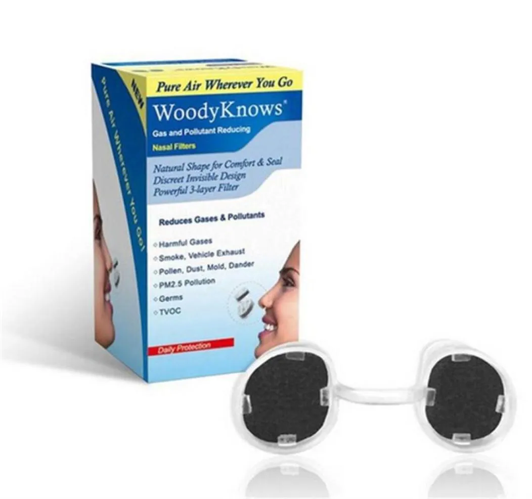 Woody Scnows Polluant Gas Réduire le nez Filtres nasaux Masques de nez allergies Pouc-poussière Allergy soulagement non PM2 5 Pollution de l'air 280S9845534