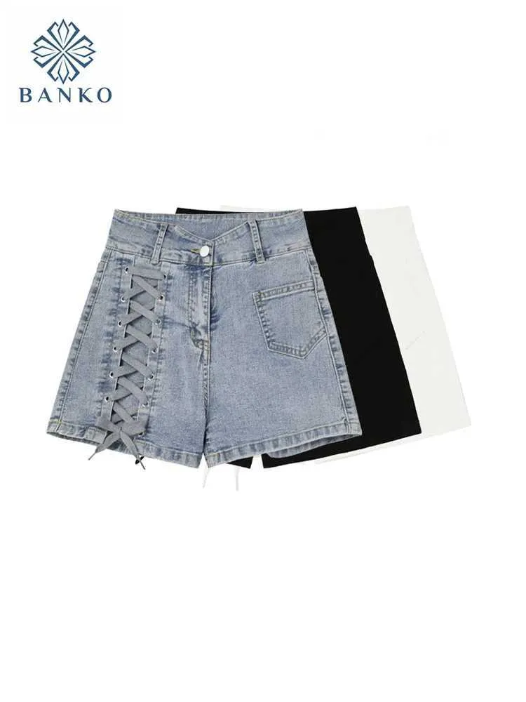 Short féminin short denim de mode japonais sexy