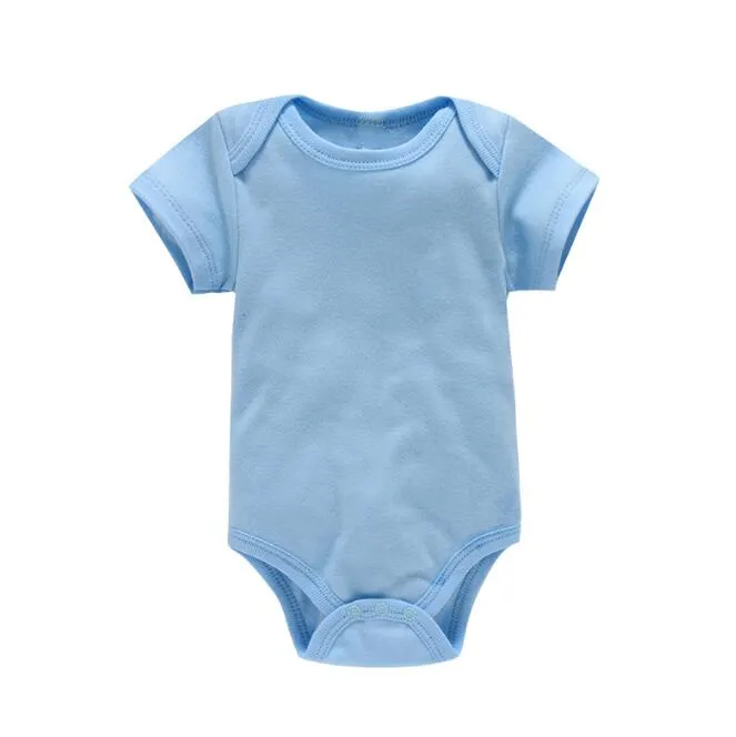 Zomer dunne babyjongen meisje kleding korte mouwen Katte Katoen vaste pasgeboren baby zachte romper pasgeboren kleding voor baby