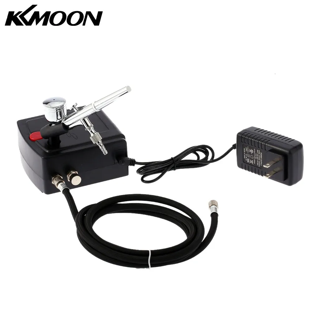 KKMOON 100-250V Kit de compresseur d'air d'aérographe professionnel pour la peinture d'art Tattoo Manucure Power Tool Airbrush Air Compressor Kit 240423