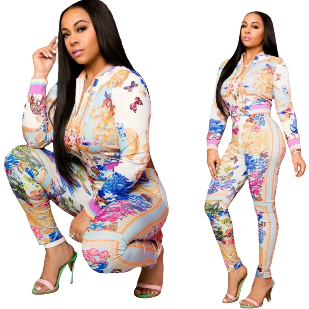 Womens tracksuit sets floral deals