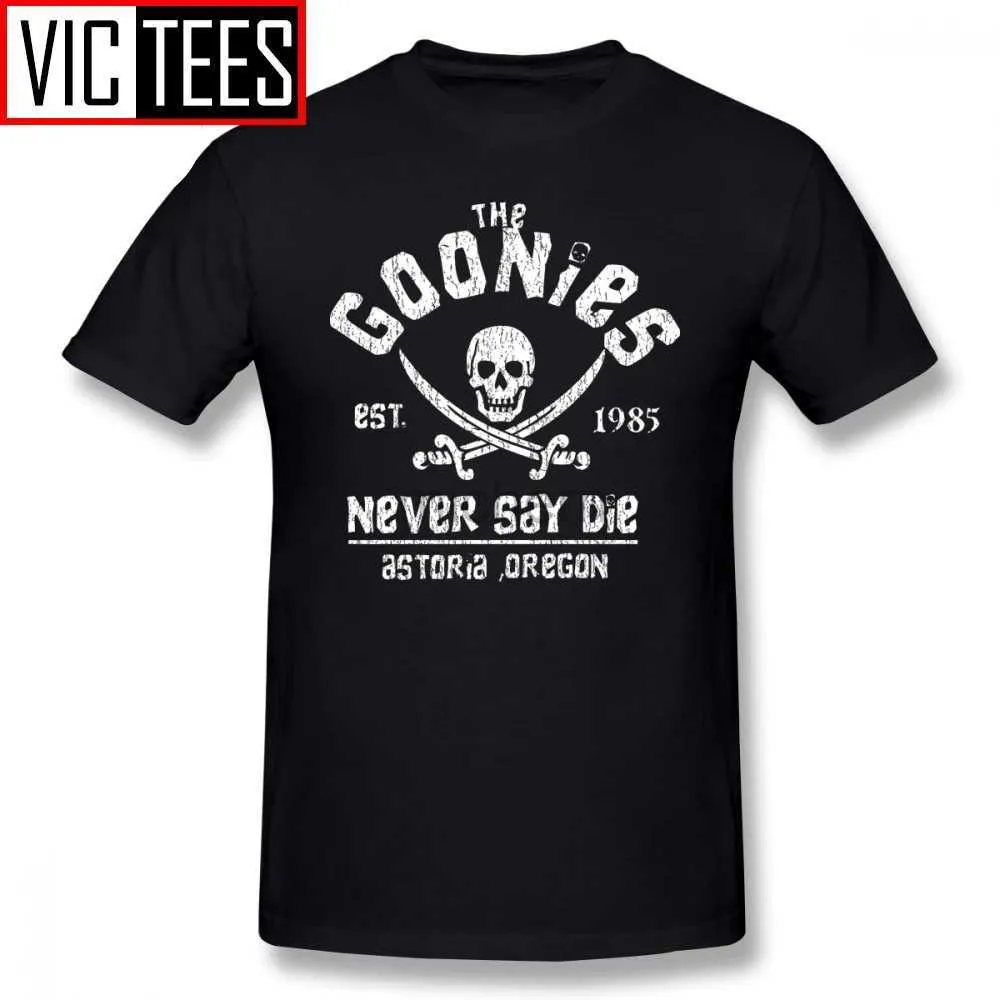 Мужская футболка мужская футболка Goonies Fuse Funt Prope Tee Fun Fun 100% Cotton Beach Mens Big футболка D240509