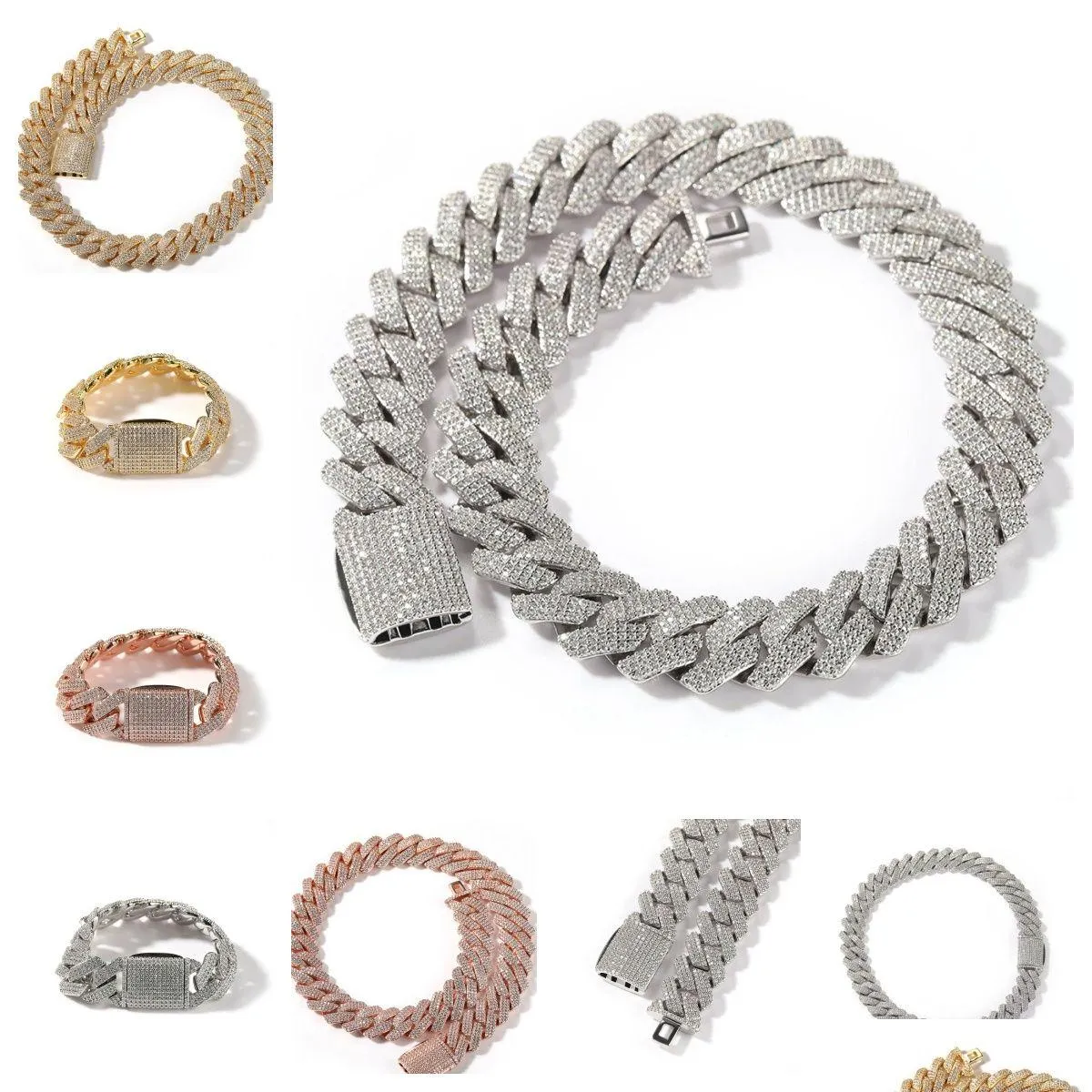 Tennis, collier gradué bijoux Bracelet Moisanite Bracelet Womens Sier Miami Personnalisé 925 Gift Sterling à travers le testeur de diamant Dr Otxbi