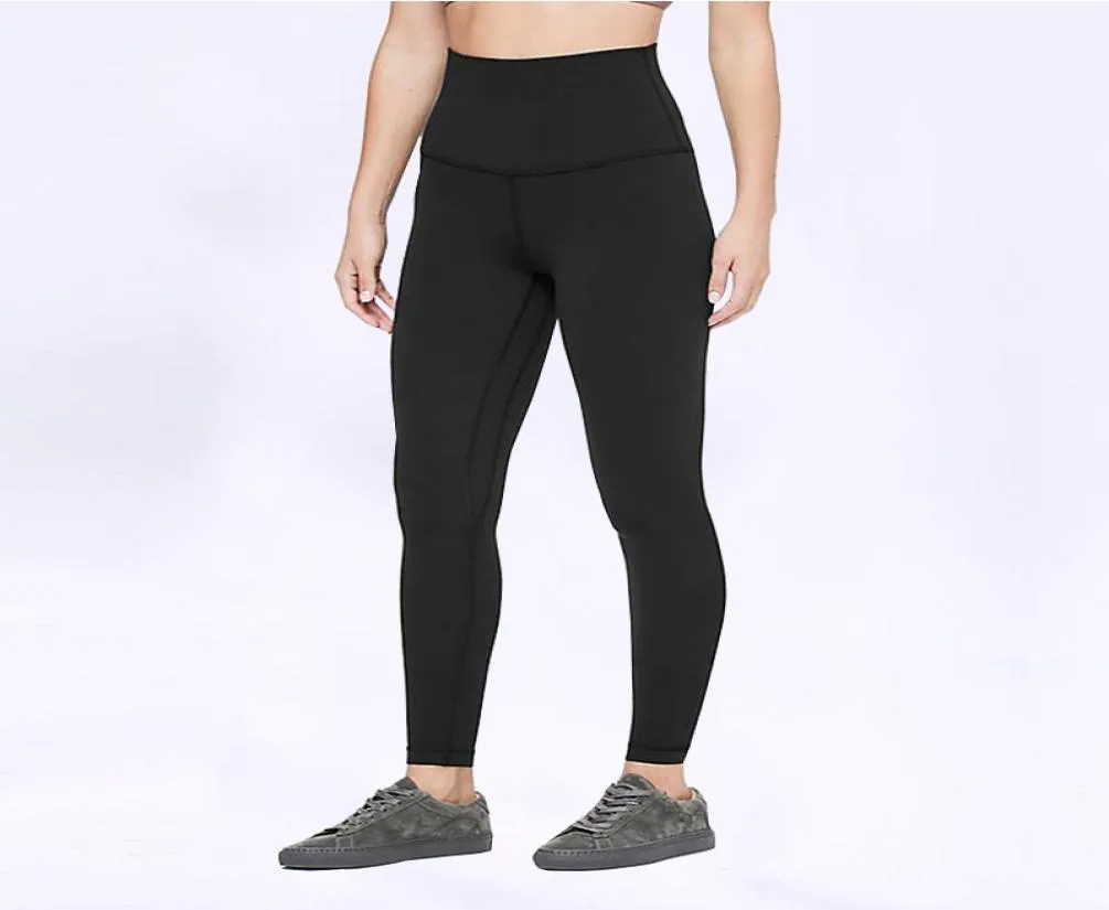 Vaste kleur vrouwen yogabroek hoge taille sport gym dragen leggings leggings elastische fitness dame overa fu panty trainingsgrootte xs-xl9299802