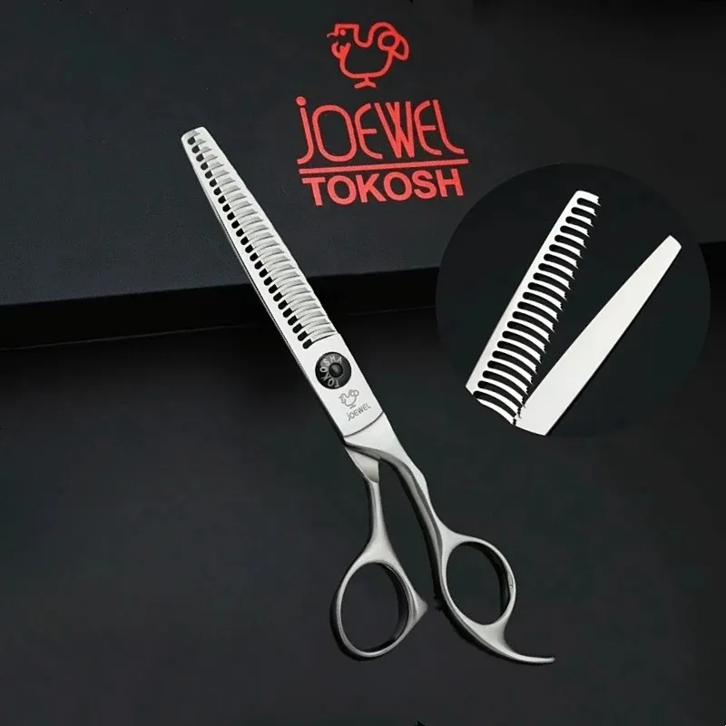 Joewelhairdressing scissors 440C steel 60 65 70 inches professional texture thinning shears hair cutting tools Scissors 240506