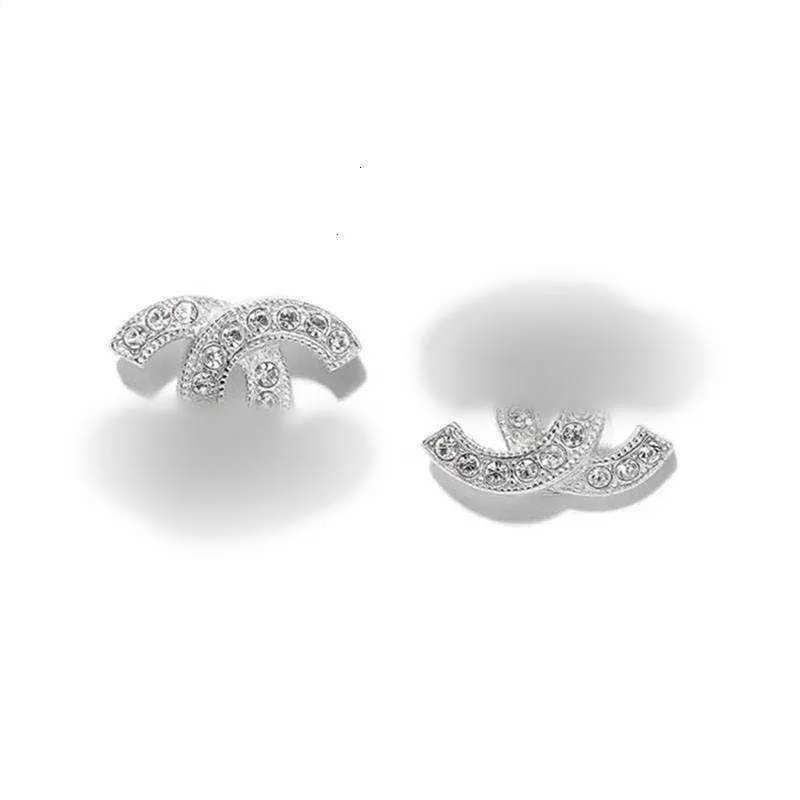 Mode Stud oorbellen vrouw luxe ontwerper oorrel multi -kleuren c letter sieraden vrouwen 18k diamant bruiloft geschenken