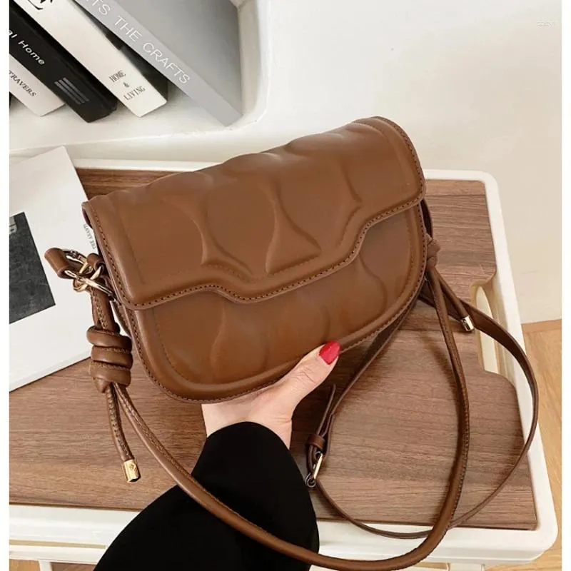 Bolsas de noite Crossbody for Women Quilted PU Leather Fashion ombro Messenger Bag Lady Designer Bolsa Bolsa Bolso Mujer