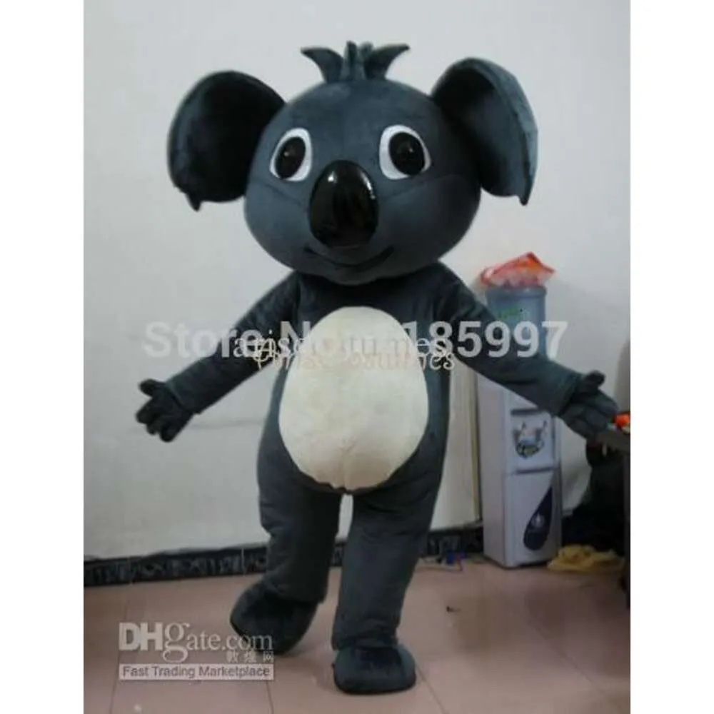 Mascot Caderas Venta gris Koala Bear Cartoon Mascot Disfraz Fantancía