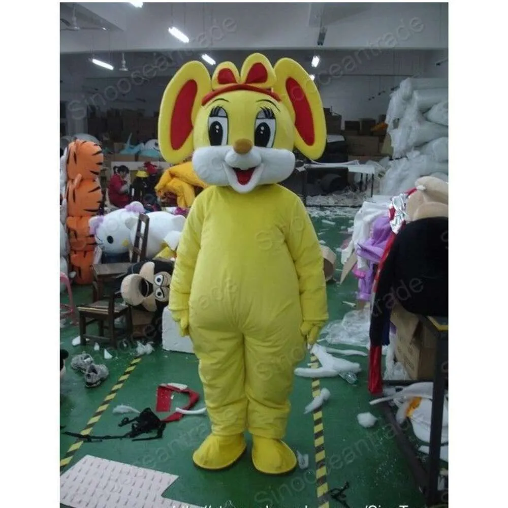 Mascot Costumes Yellow Mouse Rat man Mascot Costume cartoon advertising animal costume school mascot fancy dress costumes