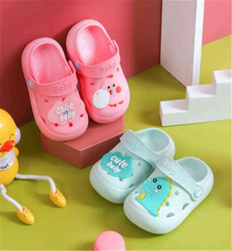 Stile per bambini Summer Dinosaur Infantil Enfant Children Baby Boy Cute Slipper Toddler Girls Sandals morbido Bebe S G12181011039