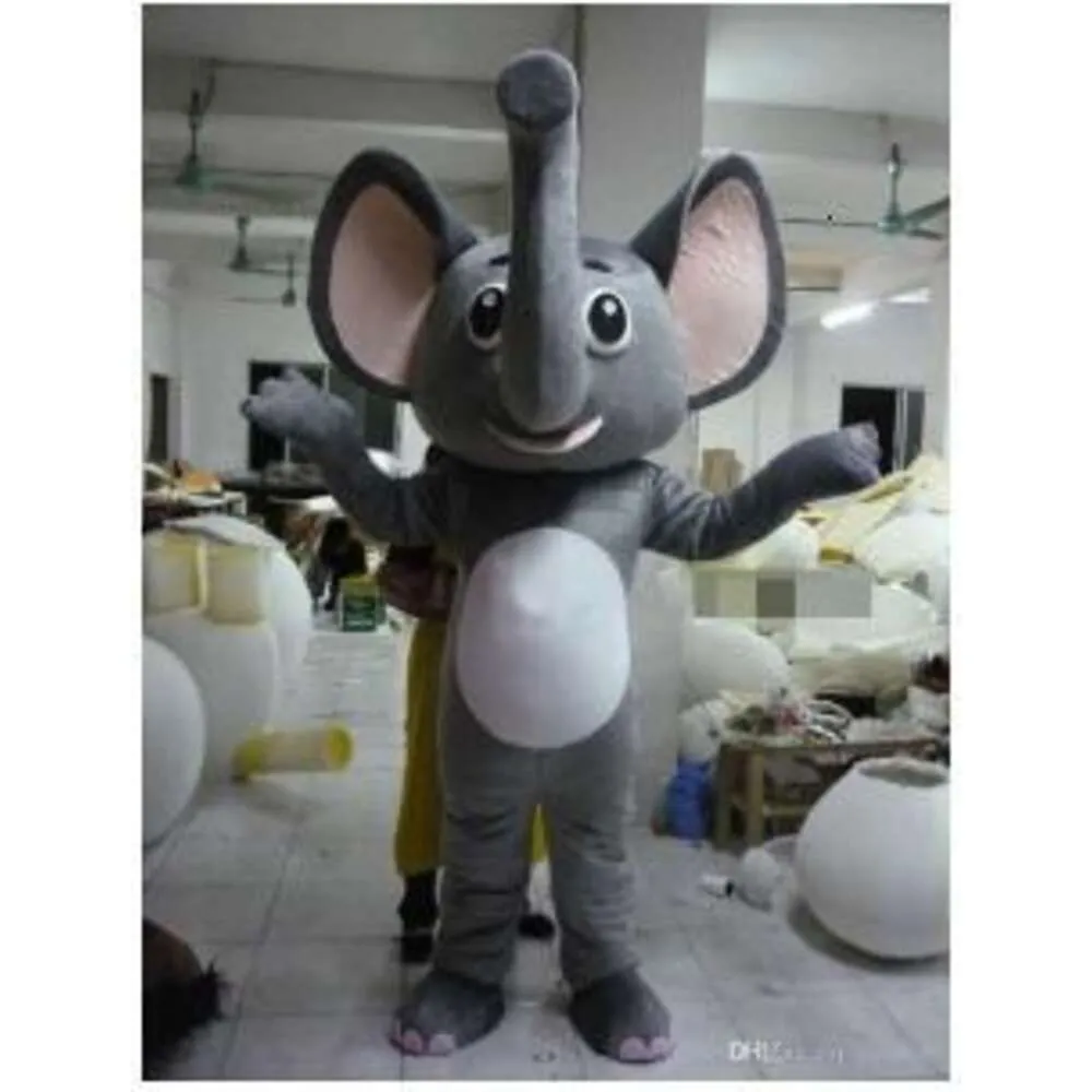 Maskottchen Kostüme grau Elefant Tier Weihnachtskleid Halloween Maskottchen Kostüm kostenlos Schiff