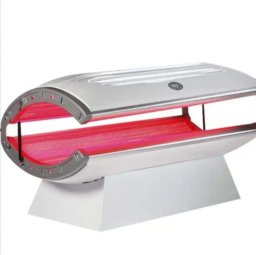 Salon utilise le collagène Thérapie LED Peau rajeunissement en acné Traitement de bronzage du lit de soleil lit lit Lightothérapie rouge Collagène UVA et UVB Solarium Tanning Machine