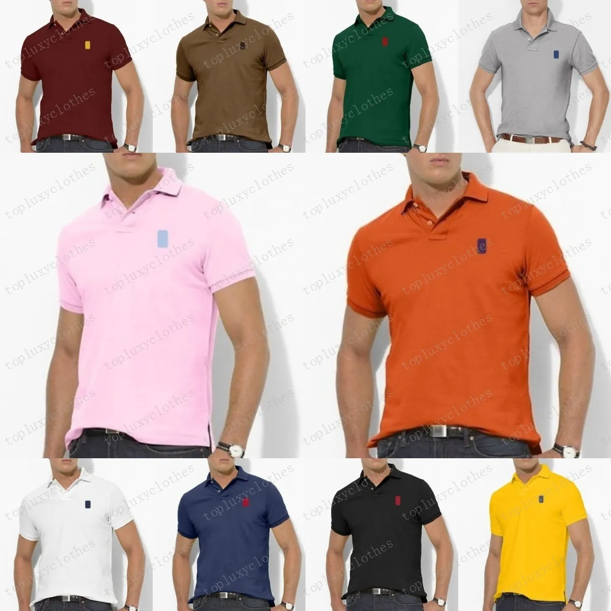 Summer Polo Business Standing Collar Cotton Ramoidery Polo Trackuit Shirts Shirt Shirt da uomo Shirt da polo maschile