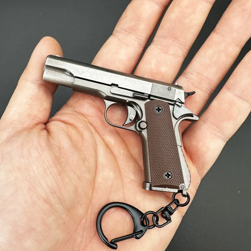 Nouvelle arrivée Shell Ejection 1: 3 Modèles de pistolets Mini Alloy 1911 Modèle de pistolet pistolet jouet détachable avec 5 balles Contrôle de la collection de trousons pour garçons adultes 058