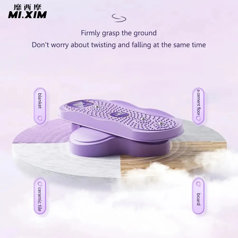 Midjevridningsplattform Split typ Rotertable Sports Turntable Foot Massage Portable Hållbar Lose Weight For Fitness Device 240416