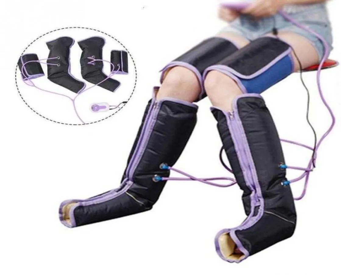 Masseur de la jambe de compression d'air enveloppe de jambe de circulation électrique pour les chevilles du pied du corps T1911017833797