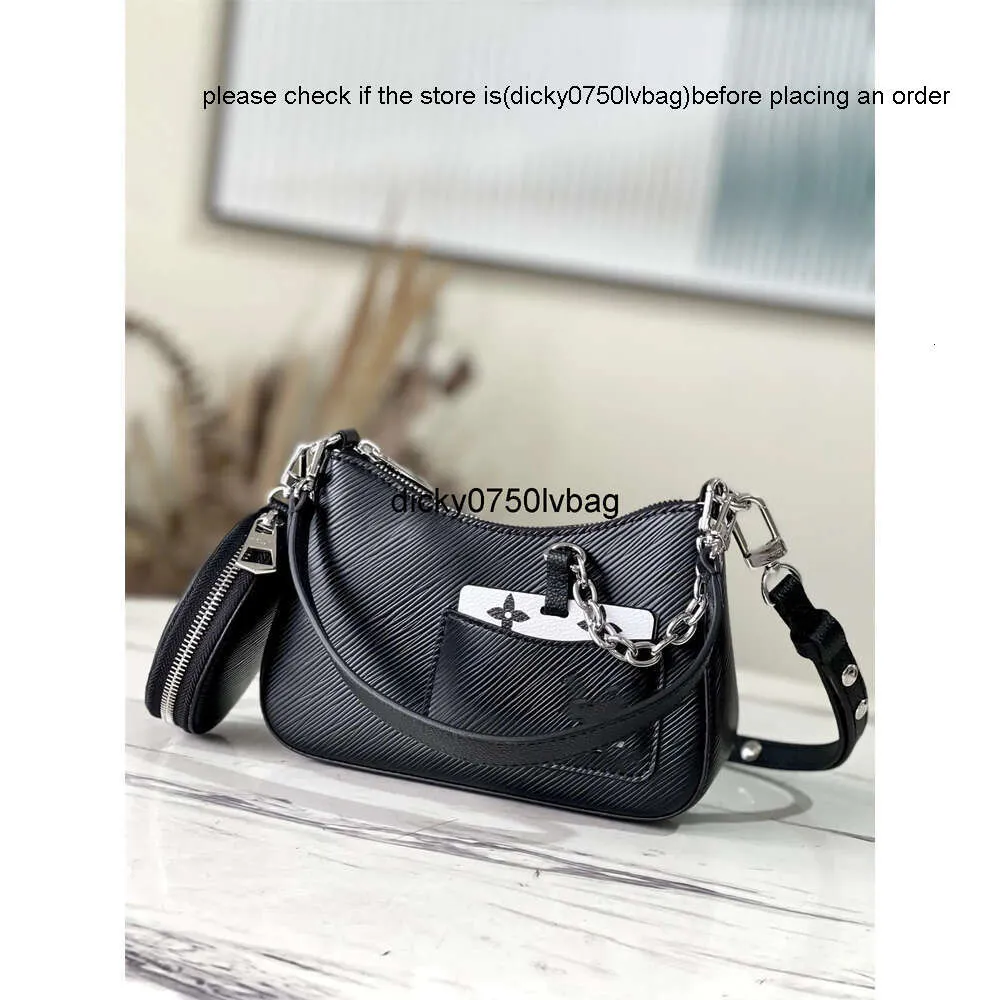 LouiseHandbag Luis Viton Sacs de mode Top de qualité de luxe Cow Leather Marellini Brand Designer Hollow Moon Shape Sobrage Hands Mands Sac à main Paquet d'origine pour les femmes