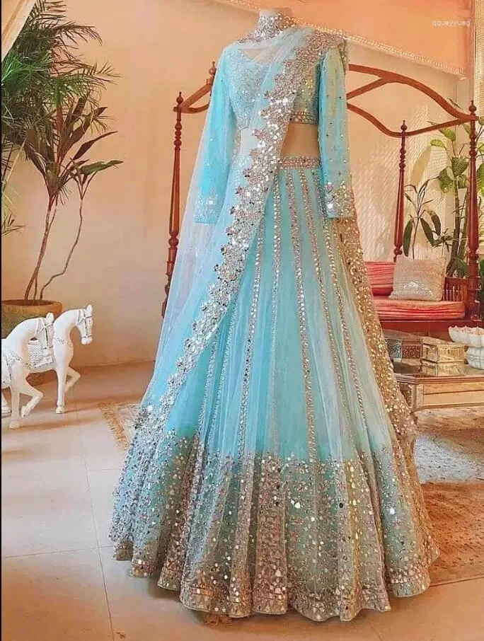 Sky blue colour lehenga choli deals