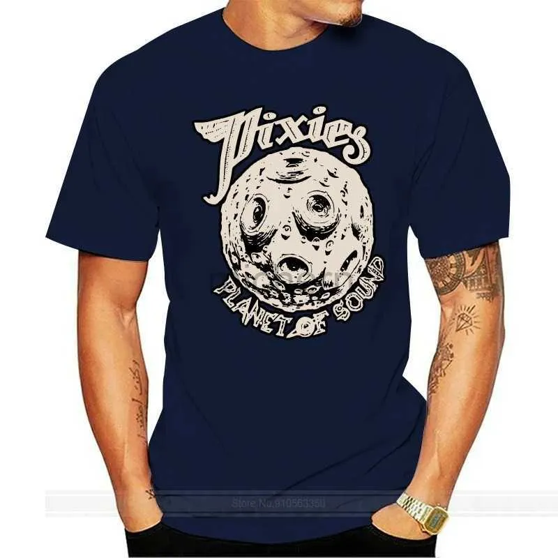 T-shirt maschile Pixies Plan of Sound T-shirt Ingredienti Black Francis CD Poster in vinile Maglietta Maglietta Magni da uomo Summer Cotton T-shirt D240509
