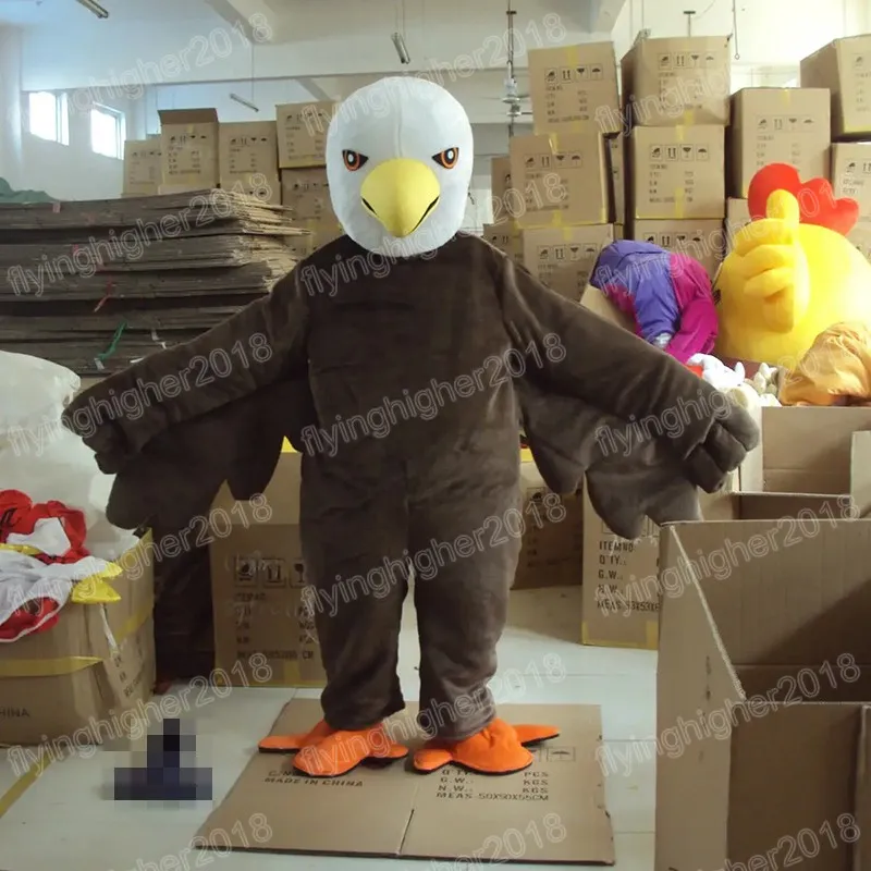 Halloween Bald Eagle Mascot Mascot Costume Unisexe Cartoon Anime THEME CARNIVAL Men de carnaval Femmes Robe de fête de fantaisie de Noël