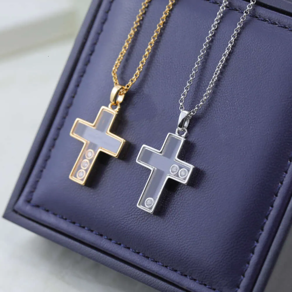 Vendre à chaud New Sterling Sier Cross Collier pour la mode féminine et le couple de groupe de bijoux de marque