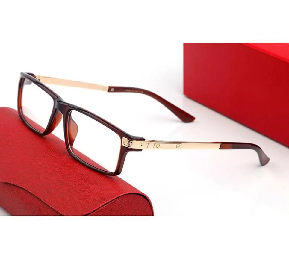 Struttura nera Gli occhiali da uomo Donne Designer Designer Red legno A braccioli occhiali da prescrizione personalizzati Logo Golden Orname9396117
