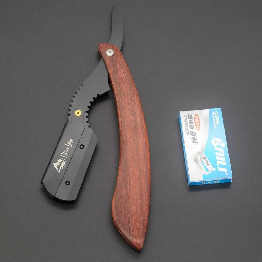 Razors Blades Manual Shaver Professional Profissional de aço inoxidável de companheiro q240508