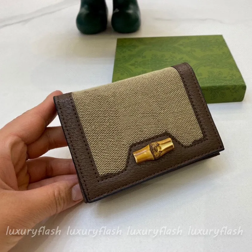 Portefeuilles concepteurs de femmes sac en bambou de haute qualité 2022 Luxurys Couleur d'été Embrayage courte portefeuille Coin Purse Carte Holder Mini portefeuille 2866