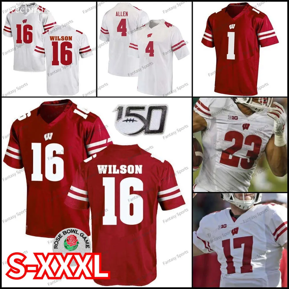 Custom Wisconsin Badgers Football Jersey 23 Jonathan Taylor 56 Zack Baun 99 J.J Watt 25 Mein Gordon 87 Quintez Cephus ed College Men Women Youth Kids Boys