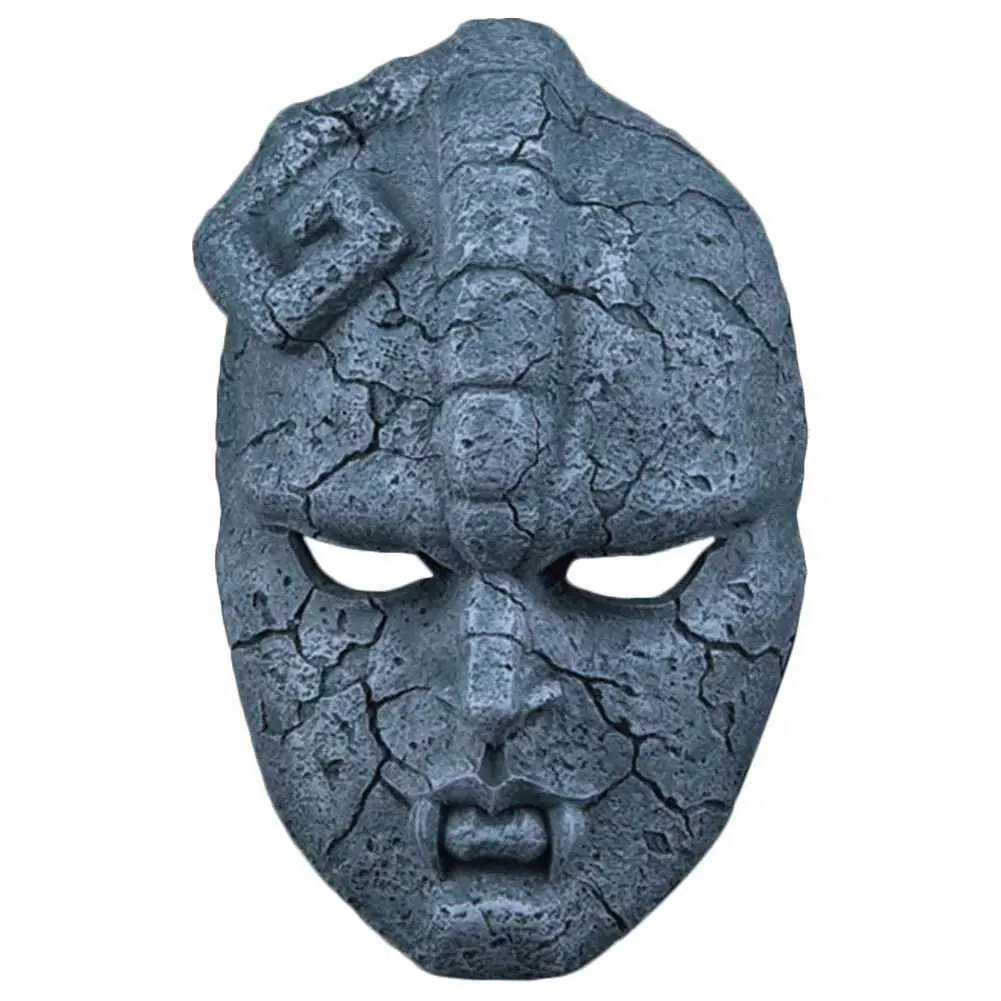 Party Masks Jojos Fantasy Adventure Roll Spela Mask Phantom Blood Stone Halloween Hjälm Statue Ghost Theme Gift Q240508
