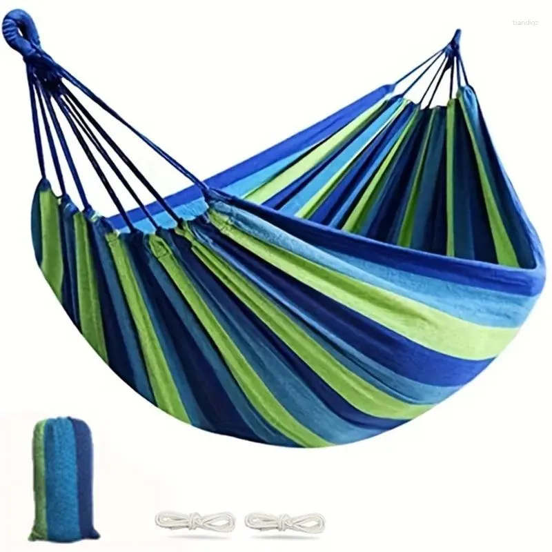 Móveis de acampamento portátil pendurar hammock interno quarto casa preguiçoso cadeira preguiçosa viagem ao ar livre acampamento balanço espesso na cama de rede de roupas