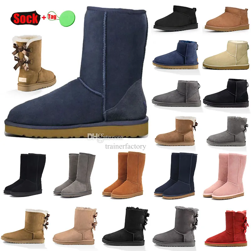 Hotsale Australia Classic Designer Shoes Mini Boots Platform Ugglie Sheep Wool Dames Boot Girl Ug Casual goedkoop modeweer sneeuwwarmte Winter luxe 36-45