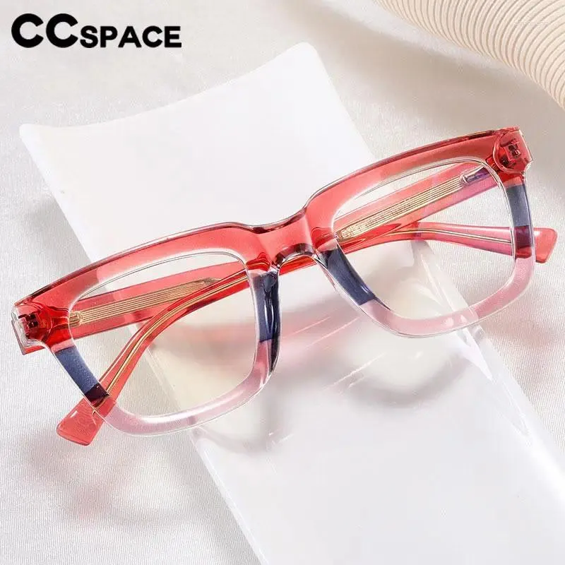 Sunglasses Frames 57351 Colorful Thicken Anti Blue Light Glasses Gradient Color Tr90 Optical Spectacles Spring Hinge Prescription Eyeglass