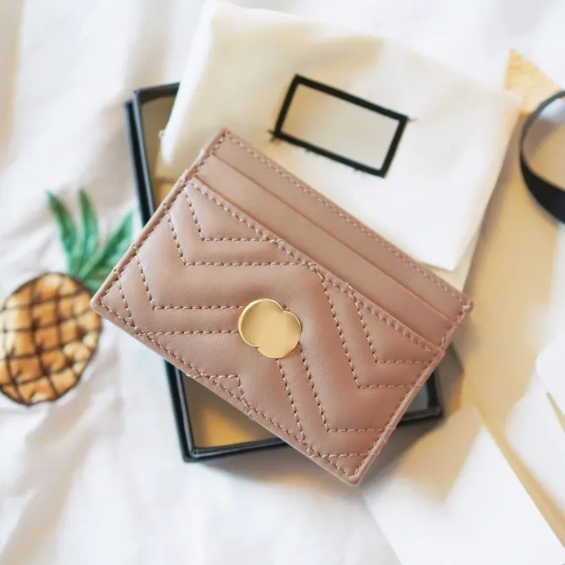 Nyckel plånböcker korthållare äkta läder lyxiga designers marmont g handväska mode kvinnliga män purses mini plånbok väska charm pocket organi 2705