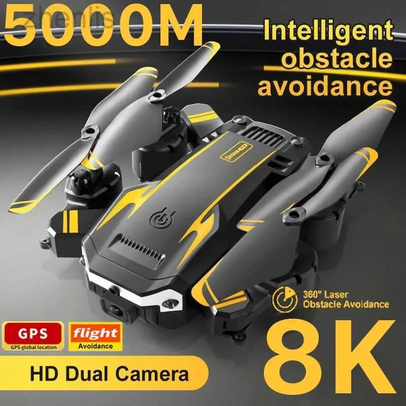 ドローンG6ドローンプロフェッショナル5G 8K HDカメラ空中写真GPS RC航空機4つのヘリコプターD240509折りたたみ四面障害物を回避する