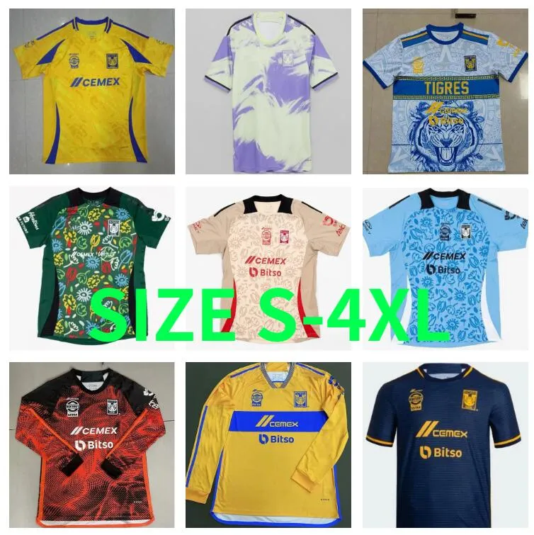 2024 2025 GIGNAC Tigres UANL soccer jerseyS home away THIRD 3rd 23 24 25 Mexico liga MX Vargas AQUINO PIZARRO NICOLAS valencia F. THAUVIN football shirts maillots futol