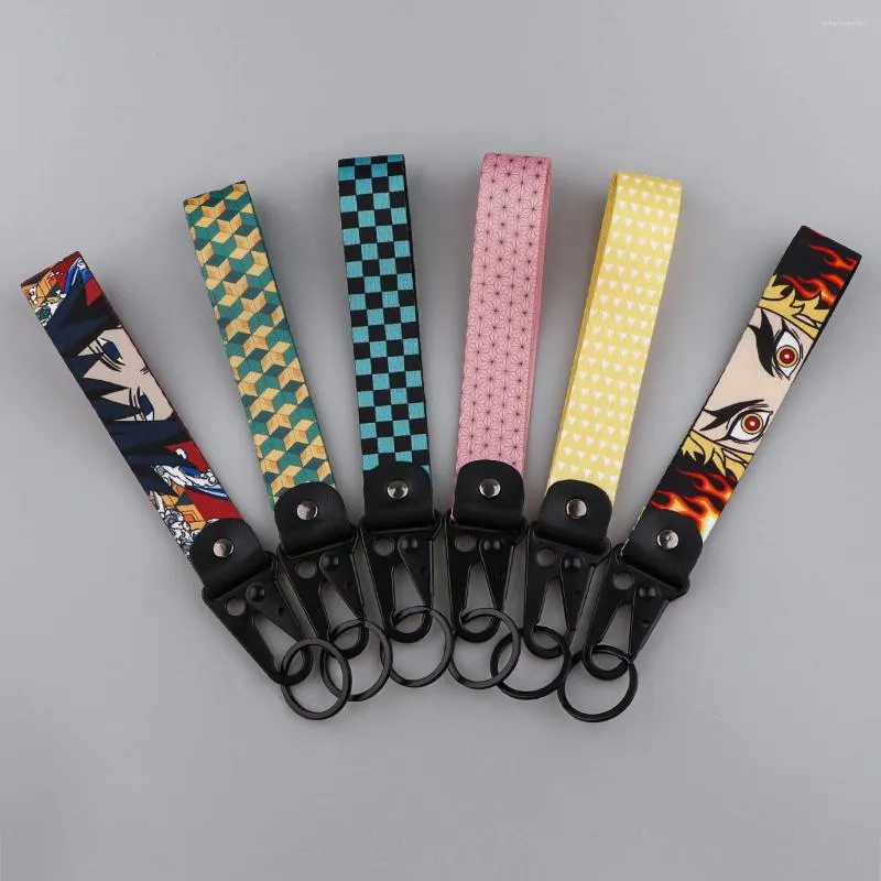 Schlüsselanhänger Design Japaner Anime Key Ring Lanyard Tags Gurtauto Motorrad -Schlüsselbundzubehör