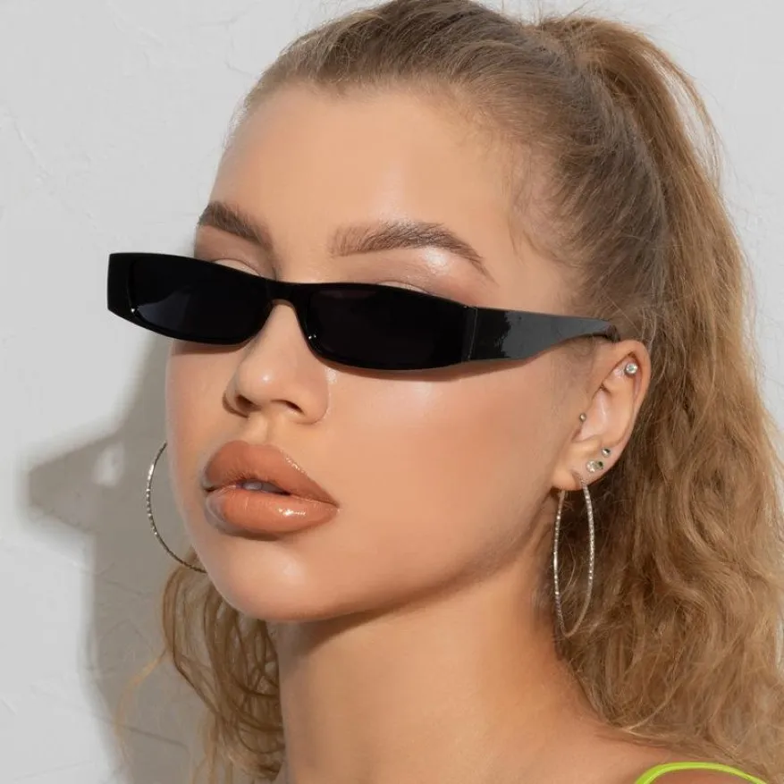 Zonnebril Mode Vrouwen Sexy Retro Kleine Kat Oog Zonneglazen smal frame Rechthoek kleurrijke brillen voor vrouwelijke 229i